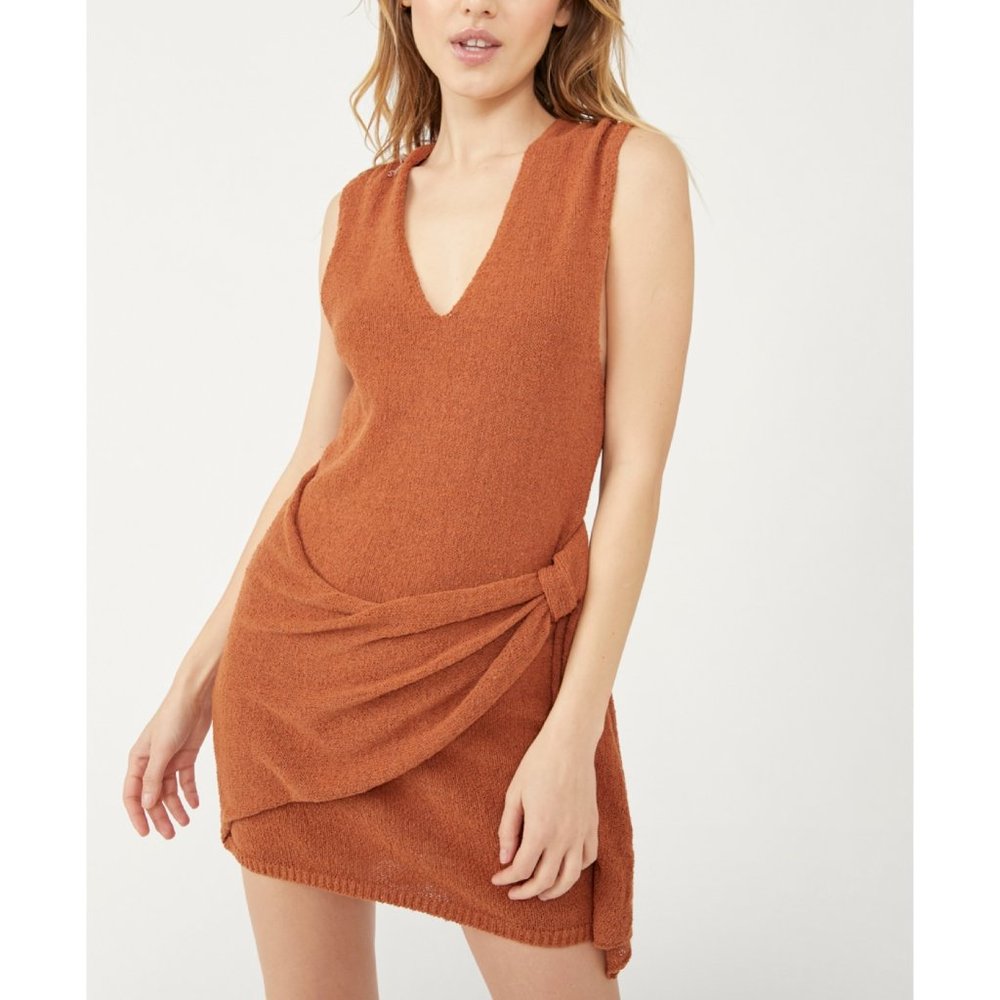 NWT Free People Poppy Sweater Mini Dress / Sienna
